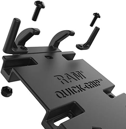 Quick-Grip XL Phone Mount with Handlebar U-Bolt Base, B Size 1" Ball Short Arm, Motorcycle, ATV/UTV & Bike Mount RAM-B-149Z-A-PD4U