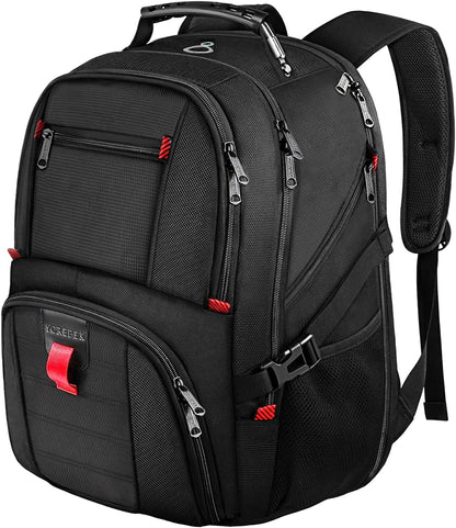 Large Laptop Backpack for Men, Heavy Duty Travel Backpack Carry on Flight Approved, 17 Inch College Work Bookbag, Water Resistant Business Backpack for Men Women, Mochilas Para Hombres