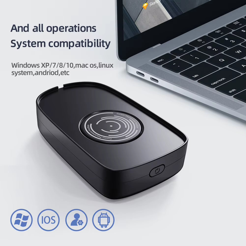USB Mouse Jiggler Automatic Mouse Movement Simulator with ON/OFF Switch Virtual Mouse Mover for Computer Awakening, Keeps Active